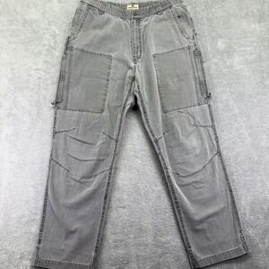 Woolrich Mens 38‎ Gray Utility Carpenter Pants Cotton Workwear Casual